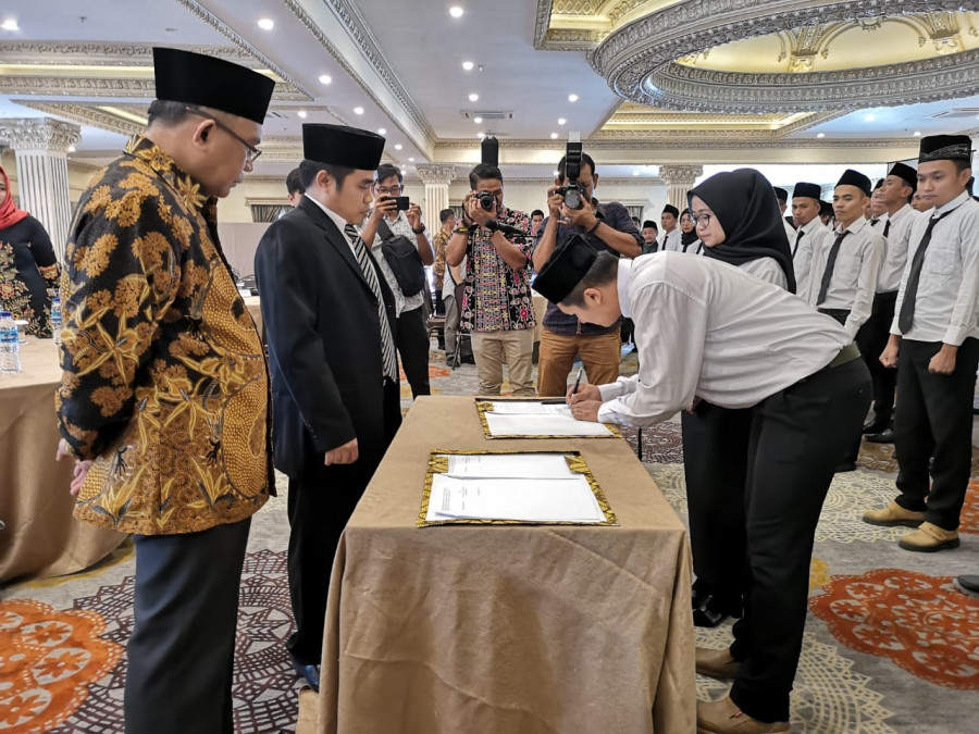Pelantikan anggota PPK. (Foto : indra/KoranKaltimcom)