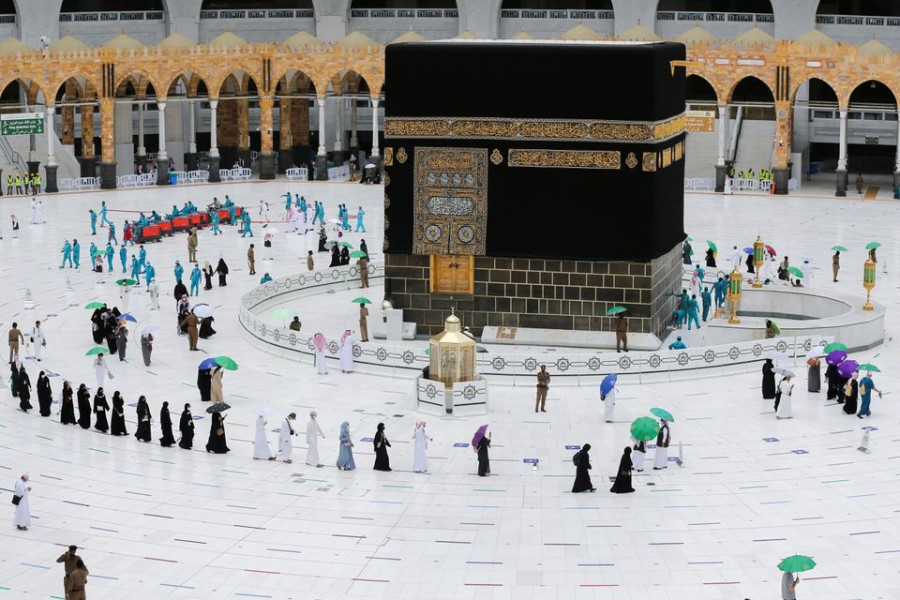 Jemaah Haji tahun 2022 harus berhadapan dengan suhu ekstrem hingga 40 derajat. (Foto: REUTERS)