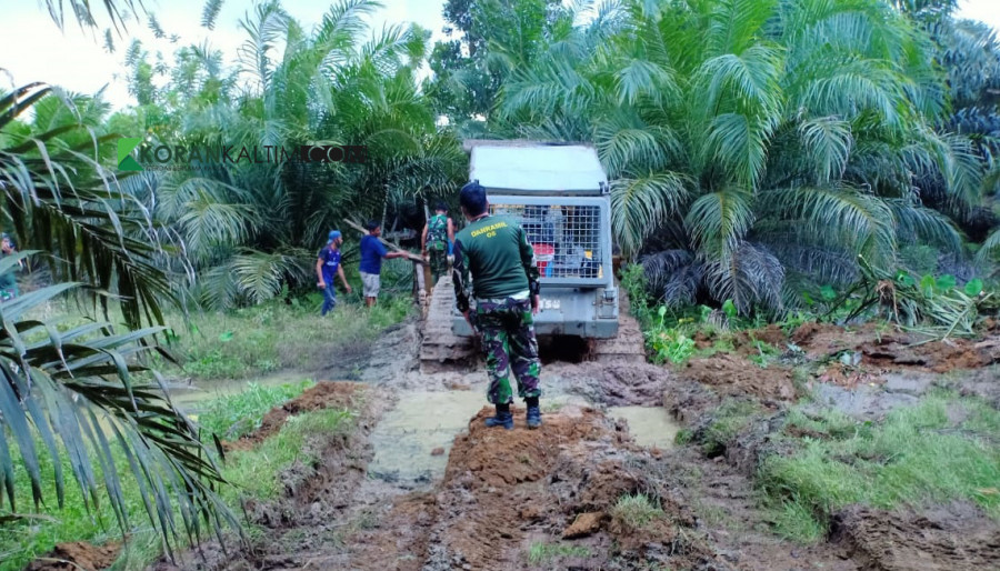 Alat berat Mulai Bergerak membuka Kawasan Hutan Di Desa Kerang Dayo Kecamatan Batu Engau. (Foto: Dwi Cahyo/korankaltim.com)