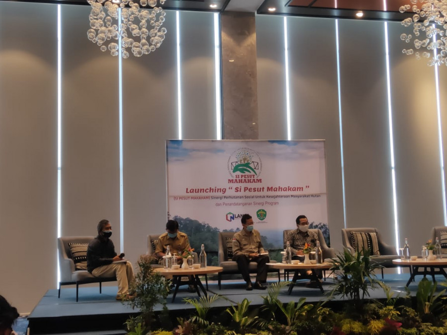 Pemaparan Si Pesut Mahakam yang diharapkan mampu memaksimalkan manfaat Perhutanan Sosial di Kaltim (permata/korankaltim.com)