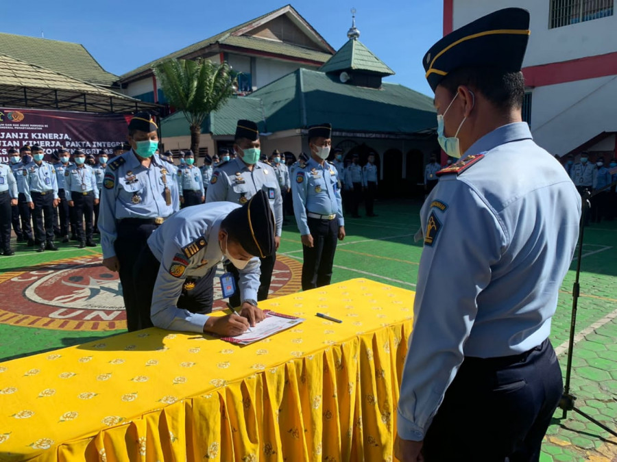 penandatanganan janji kinerja (Lapas.dok)