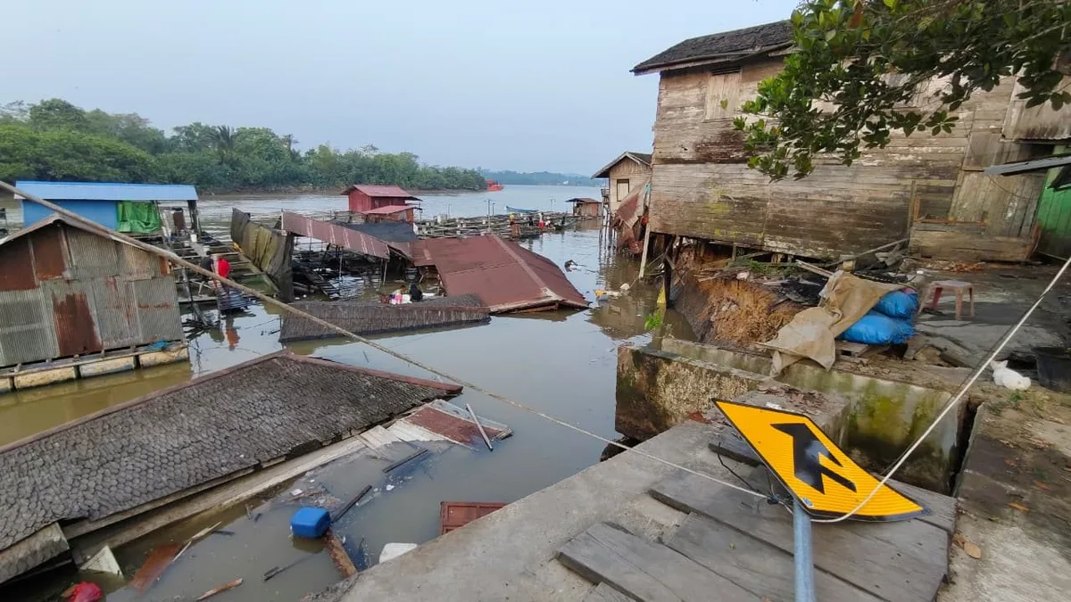 Longsor susulan di Dusun Margasari, Desa Jembayan, Loa Kulu. (Foto: Dok.Pemdes Margasari)