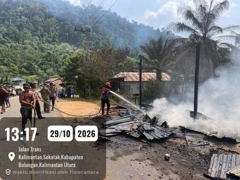 Ruko di Sekatak Ludes Terbakar, Saksi Mengaku Dengar Ledakan Tabung Gas