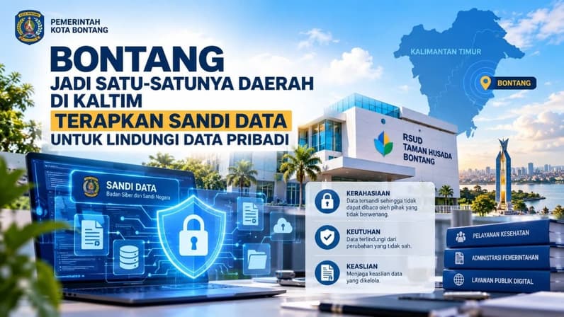 Kota Bontang Jadi Satu-satunya Daerah yang Terapkan Sandi Data untuk Lindungi Daya Pribadi. (Foto: Diskominfo Kota Bontang)