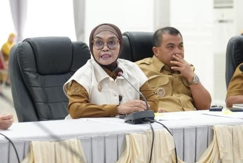 Wali Kota Bontang, Neni Moernieni dan Wakil Wali Kota Bontang, Agus Haris. (Foto: Lutfi Aziz/Pusaranmedia.com)