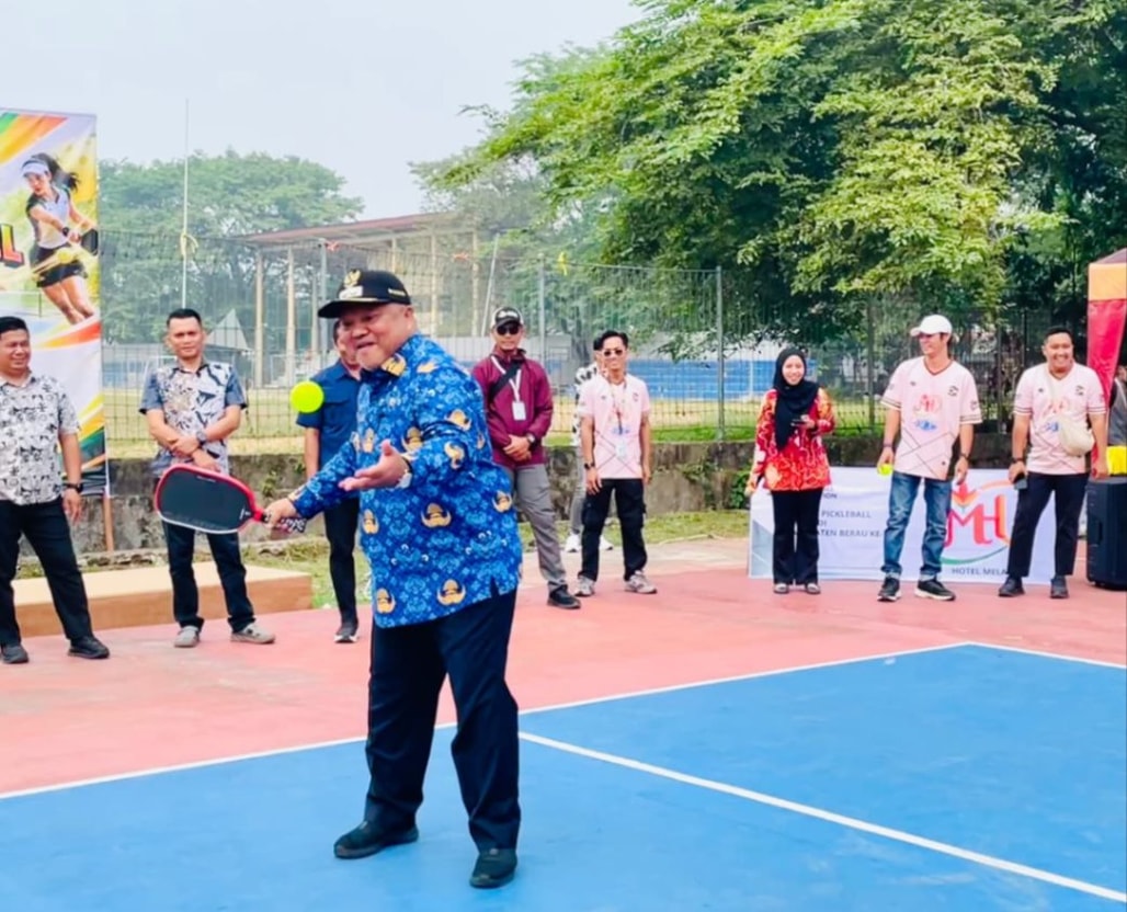 Pembukaan turnamen Pickleball di Lapangan Pickleball Batiwakkal, Jalan APT Pranoto, Tanjung Redeb. (Foto: Baiq Eliana/seputarfakta.com)