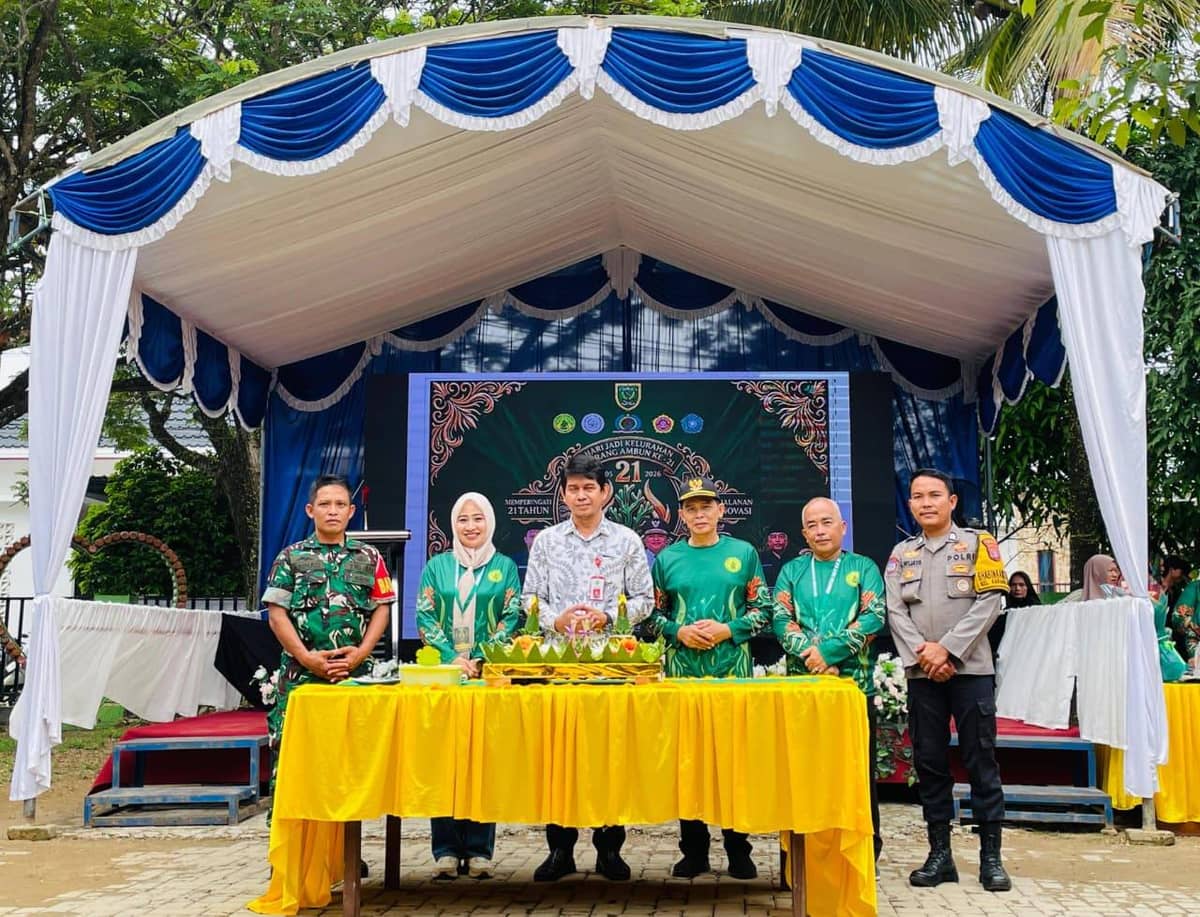 HUT ke-21 Karang Ambun Diwarnai Aksi Sosial dan Penyerahan Sapras