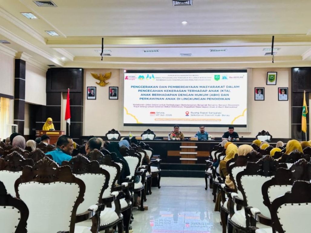 Kegiatan Penggerakan dan Pemberdayaan Masyarakat dalam Pencegahan KTA, ABH dan Perkawinan Anak, di Ruang Rapat Sangalaki, Sekretariat Daerah Berau. (Foto: Baiq Eliana/seputarfakta.com)